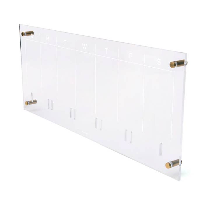 russell+hazel - Wholesale Calendar - Acrylic Weekly Calendar 24" x 10"
