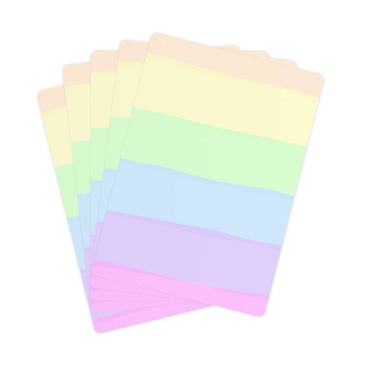 Pastel Rainbow Poker Cards for wholesale by kierst