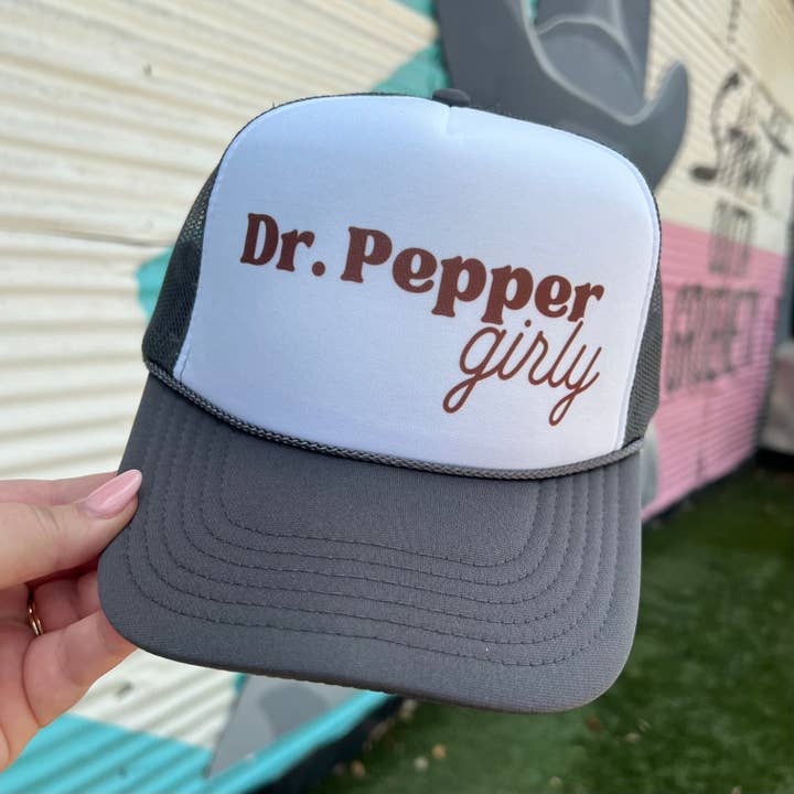 Dr. Pepper Girly Trucker Cap (Multiple Color Options) for wholesale by Turquoise & Tequila
