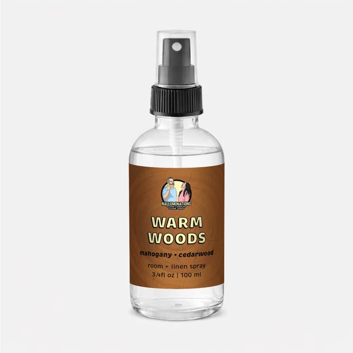 Warm Woods Room Spray – Clean Candles, Clean Jokes for wholesale by Nalluminations® - Clean Candles, Clean Jokes