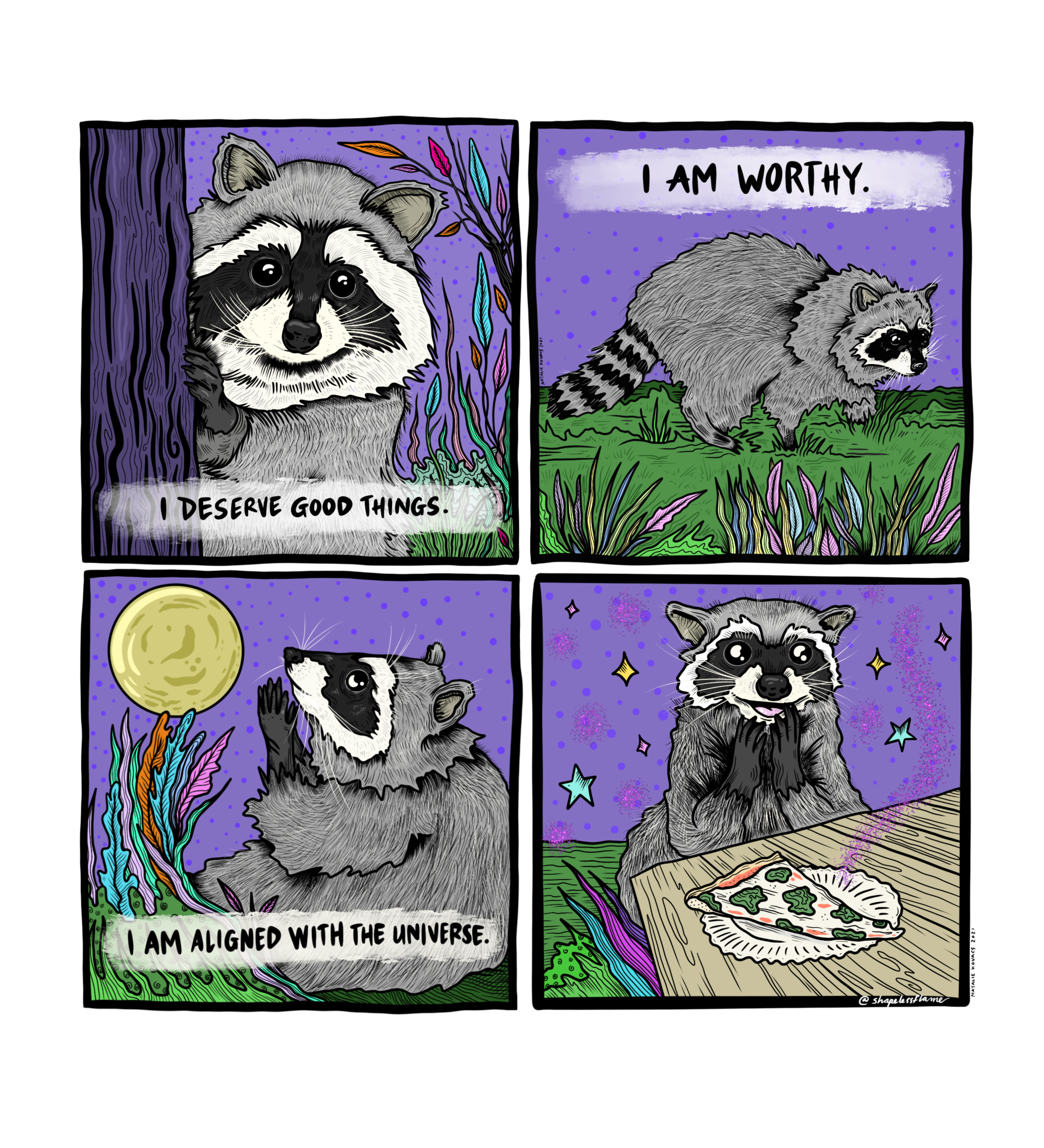 Shapelessflame - Vente Affiche d'art - Poster d'art Trash Magick - 8 x 101