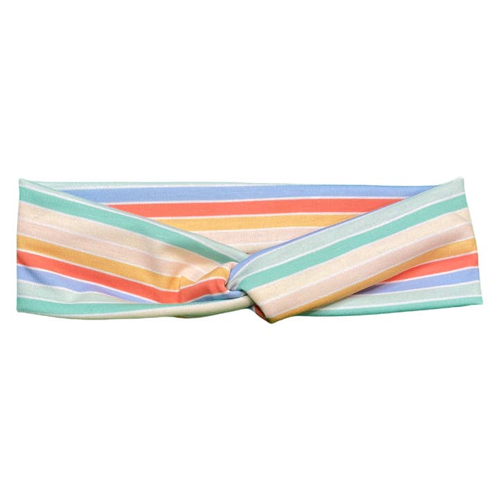 Retro Rainbow Knotties Headband for wholesale by Knotties Headbands