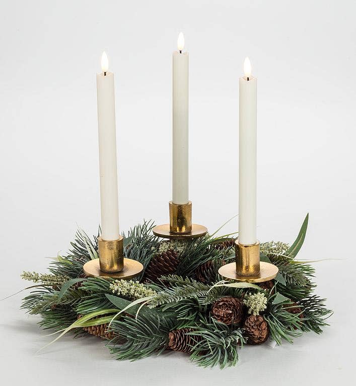 Abbott - Wholesale Candle Holder - Straight Taper Holder on Stake-Gold-4.5"H3