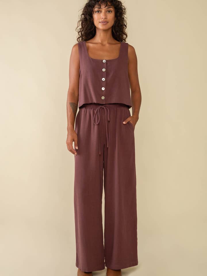 Cove Linen Pant | Wide Leg Full Length for wholesale by NLT