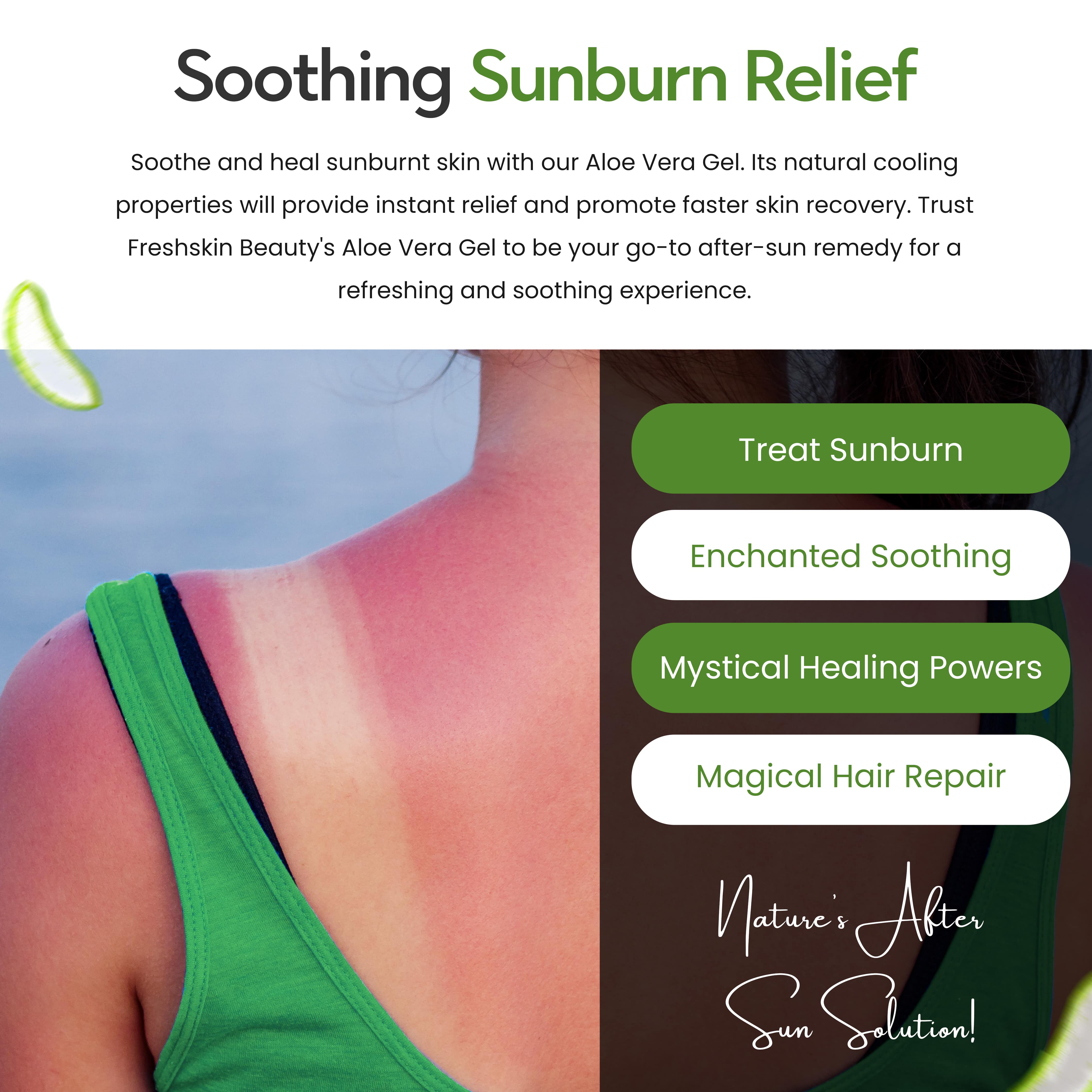 Freshskin Beauty LTD – wholesale After-sun/sun damage repair cream – Aloe Vera Gel - 250ml Tube2