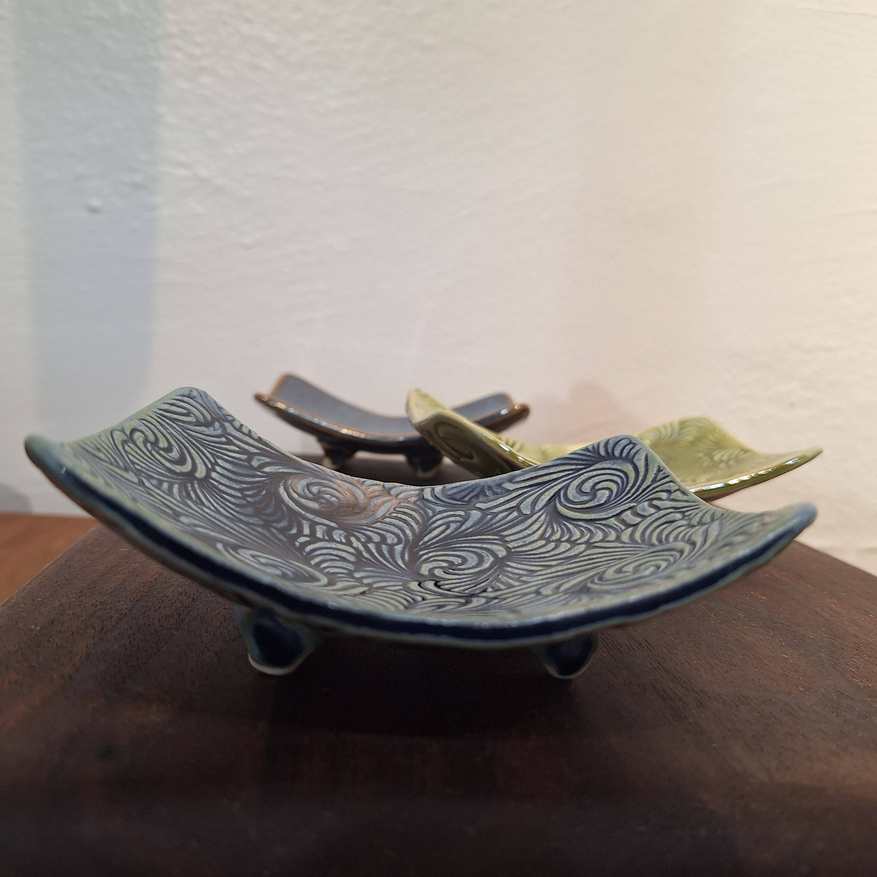 Plays in Mud Pottery - Wholesale Decorative Plate/Dish/Bowl - Wish Dishes-Soap Dishes Handmade Small Dishes Made to Order3