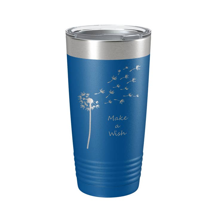 CarveBright - Wholesale Insulated mug/tumbler - Dandelion Make A Wish Tumbler Travel Mug Gift Mom Daughter Her Women Girls Insulated Laser Engraved Coffee Cup 20 oz5