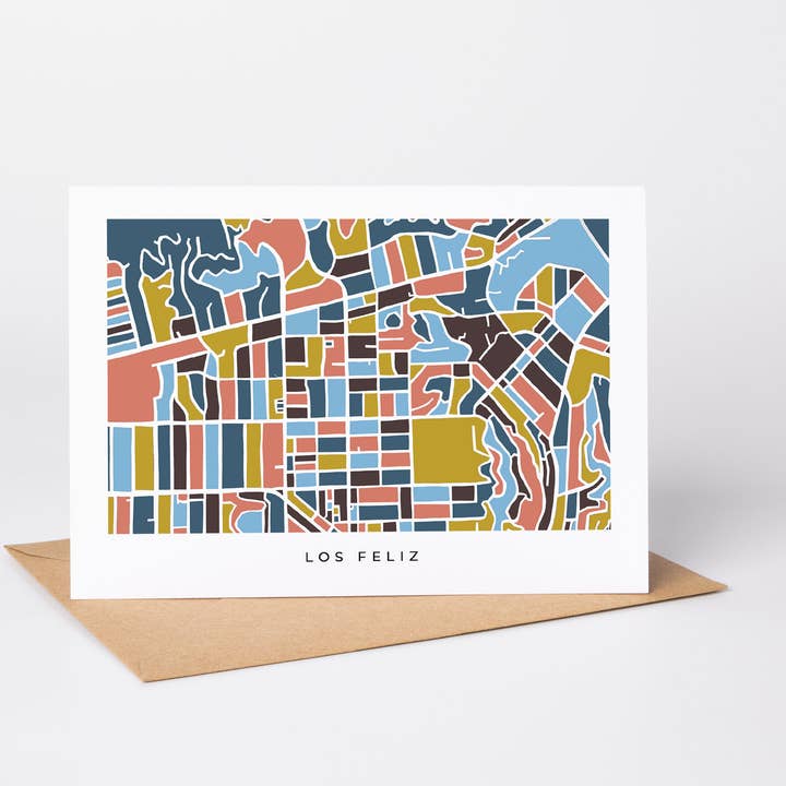 Los Angeles - Los Feliz Minimalistisk Notekort for engroshandel hos Faraway Places Paper
