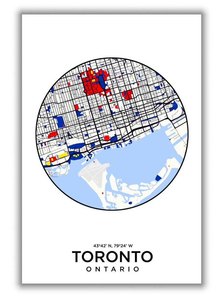 Map of Toronto for wholesale by Stanley Print House