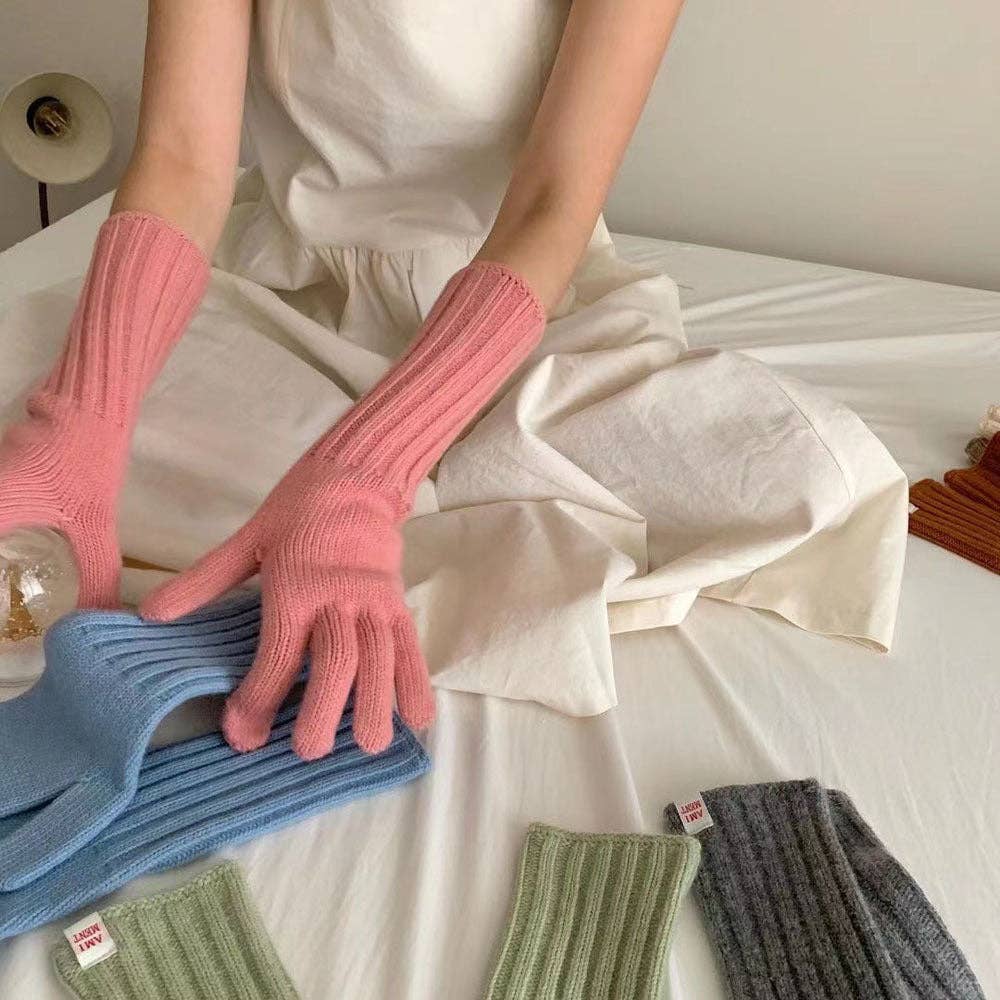 Funkyrel® Atzbranding Limited – Engroshandel Handsker - Dame – Vinterstrikkede handsker med lange ærmer9