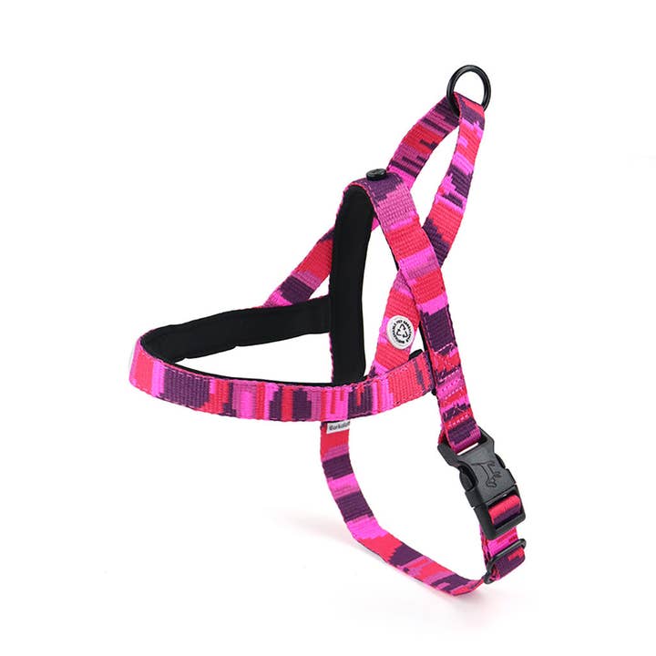 Hundegeschirr Pink Camo Recyceltes Material für den Großhandel von Barkalot