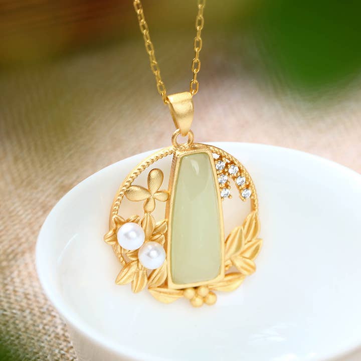 Bright MacMing - Wholesale Pendant/Charm Necklace - A Spring Theme Jade Necklace