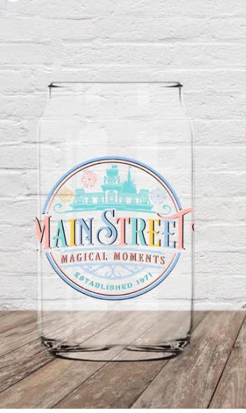 LovealwaysDesignsUS - Wholesale Drinking Glass/Cup - main street; iced coffee glass; coffee mug