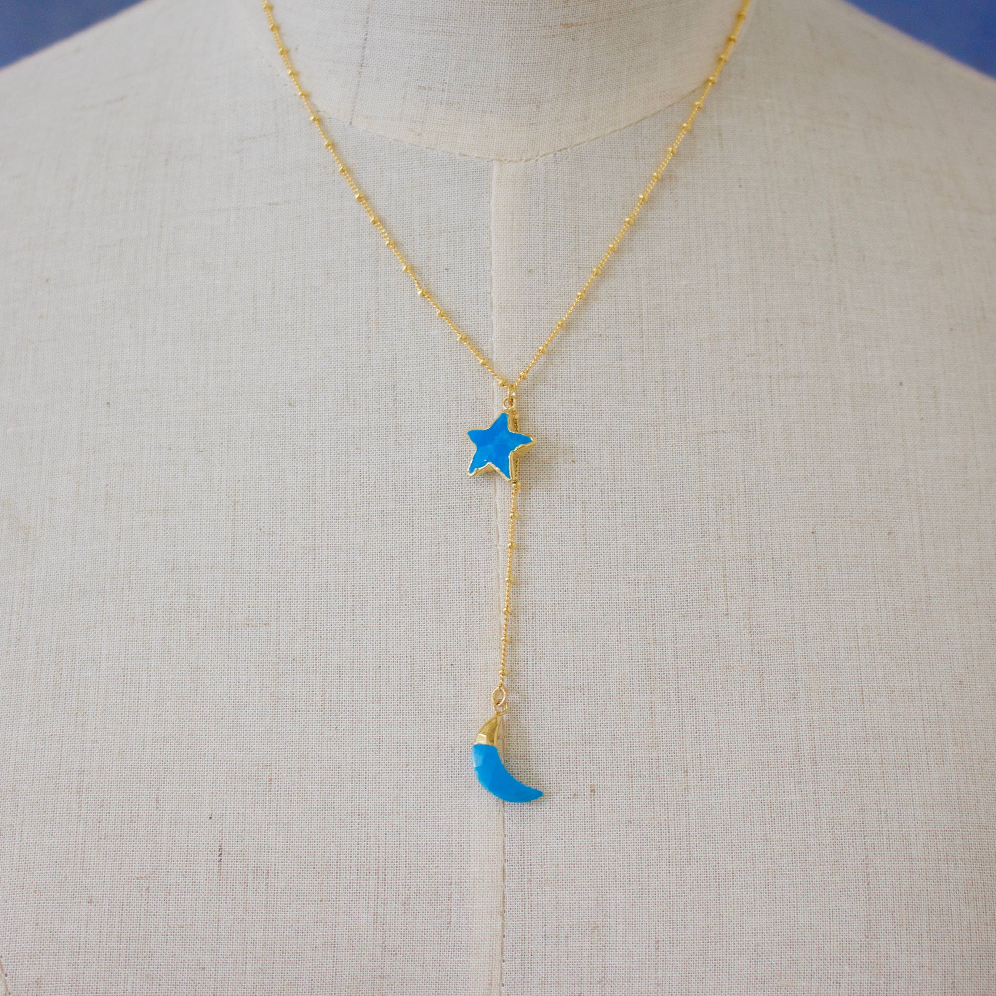 a.v. max - Wholesale Halskettinghanger - Over The Moon Stone Y-hals|Labradoriet|Citroen|Chalcedoon|WRM10