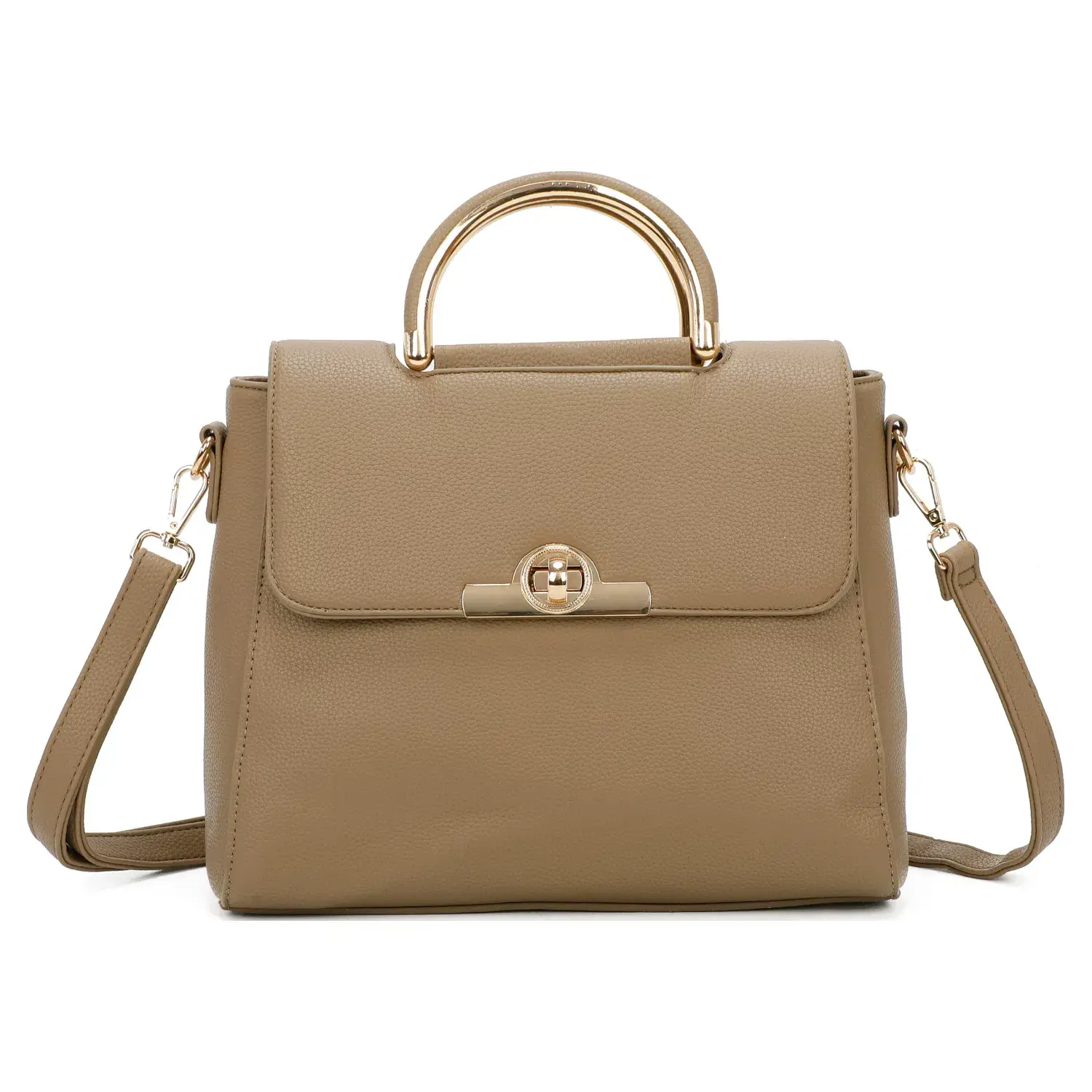 Superbia - Wholesale Top Handle Bag - Women's - Superbia Medium Size Front Clasp Opening Top Handle Bag  4