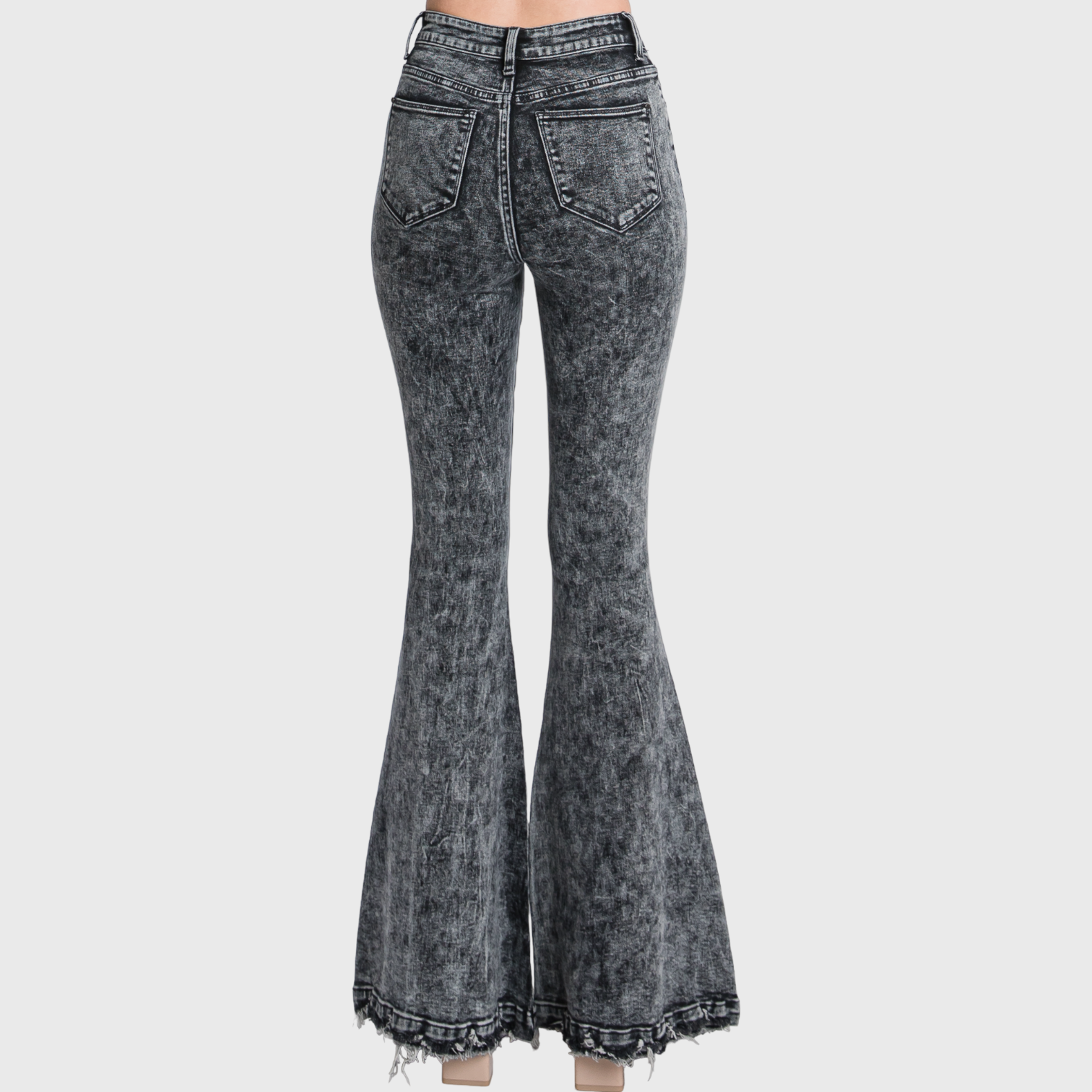 Petra153 - Vente Jean – femme - P226EFH-BA. BOUTONNÉ EN SUPER HAUTE TAILLE, STRETCH EXTREME FLARE7