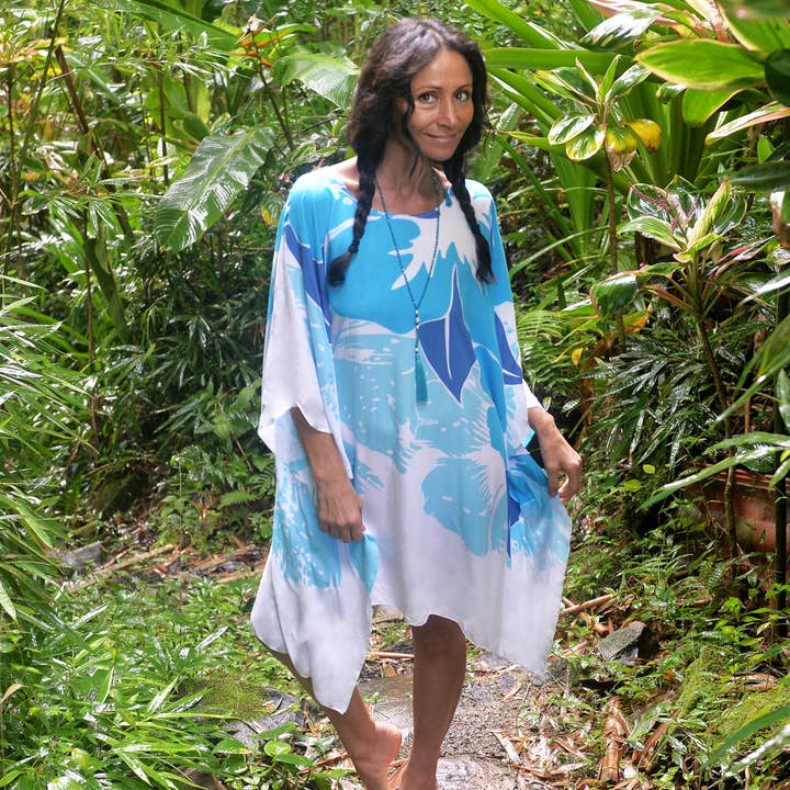 Assorted Colors Painted Poncho for wholesale on Faire