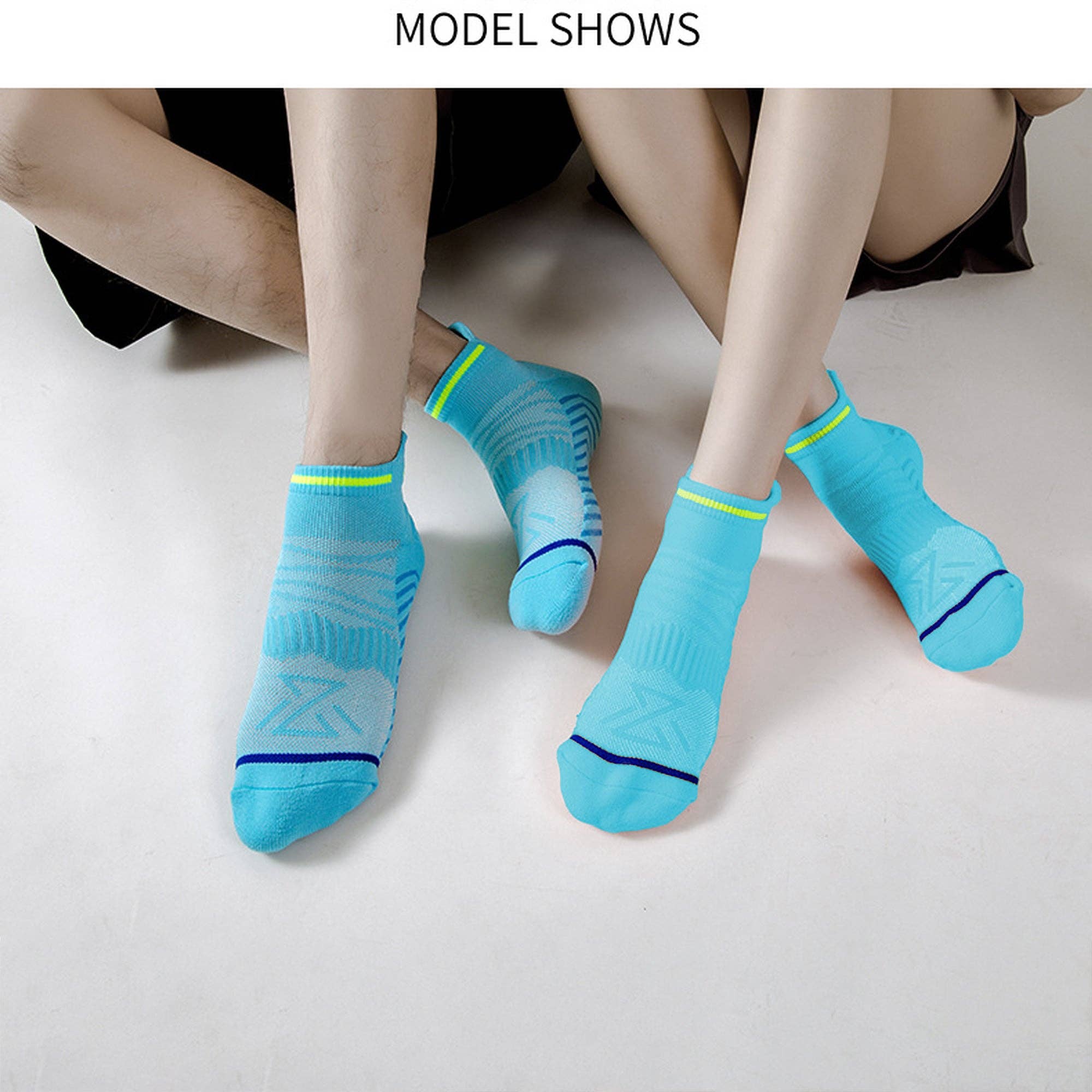 AK Brand - Wholesale Socks - Men's - Anti-Slip Athletic Ankle Socks 6pk - for Running & Training6