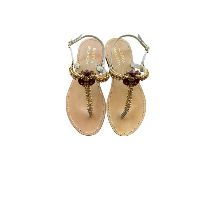BOTTEGA SMERALDA - Wholesale Sandals - Women's - AURA CIRCLE IT7 GOLD FLIP FLOPS2