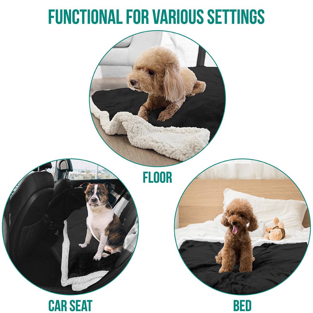 PetAmi - Vente Couverture – chat et chien - Couverture pour animaux en polaire réversible18