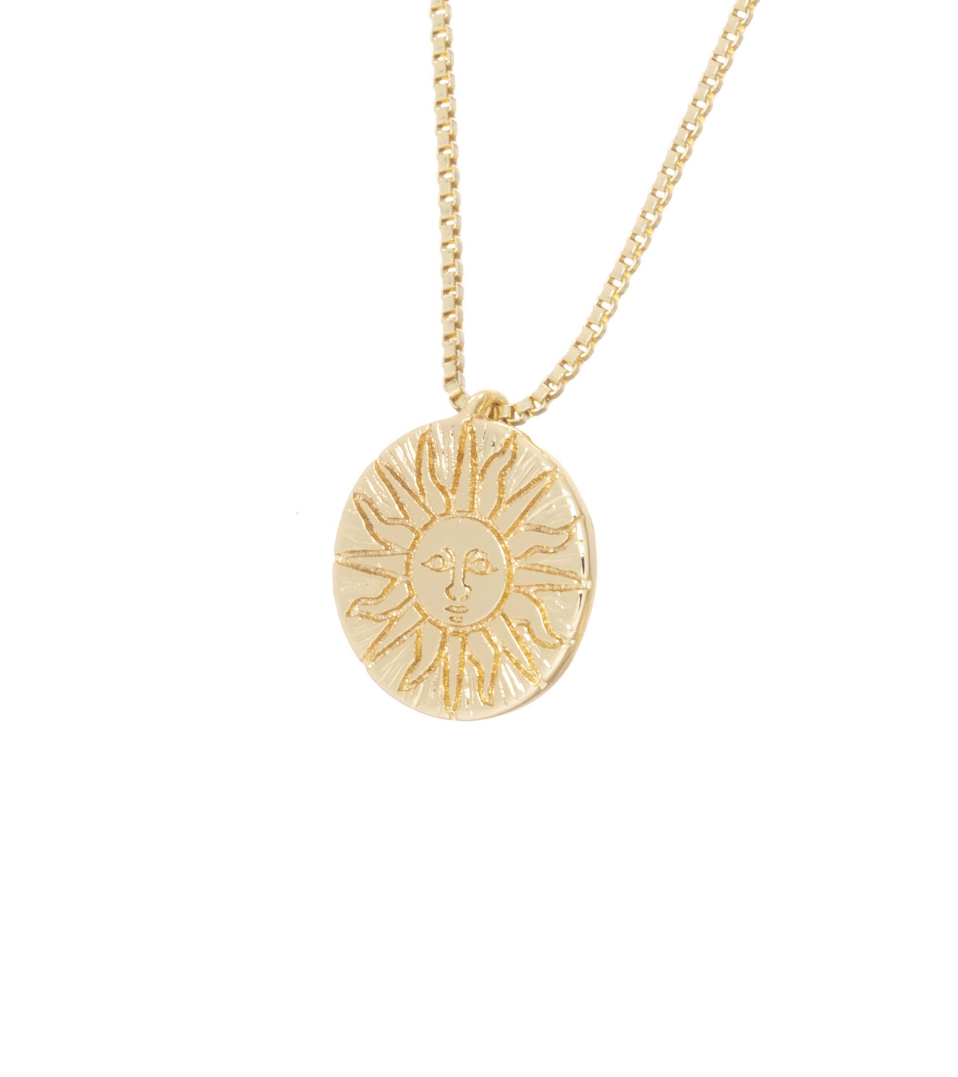 Or Pendentif Collier Charm Tournesol Motif Or, CPG8467 en vente sur Faire1