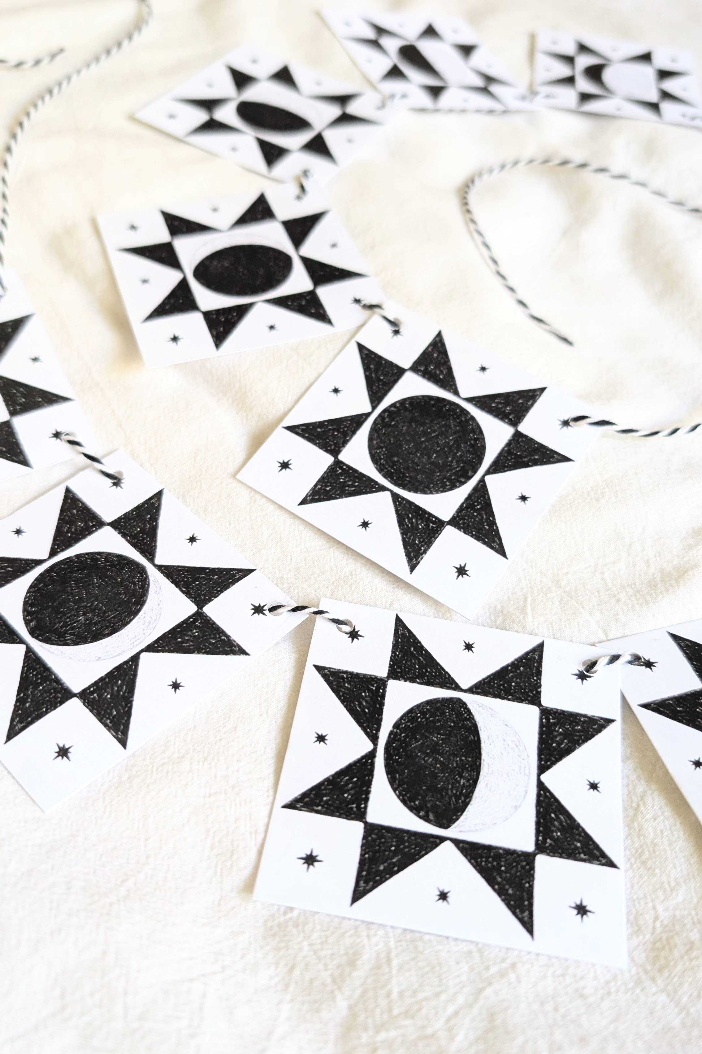 Moth Folk Studio - Wholesale Bunting/Garland - "Moon Quilt" Garland2