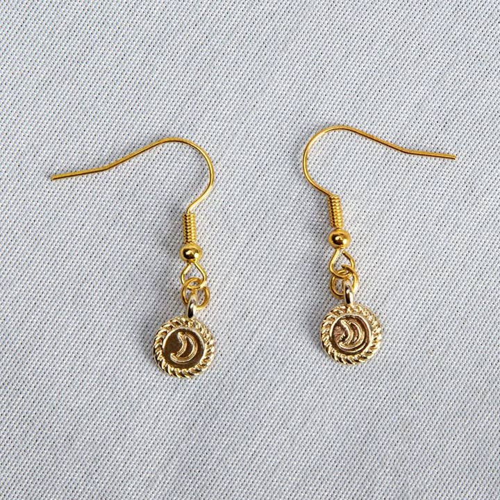 Vintage Moon Earrings for wholesale by Mumu Beads