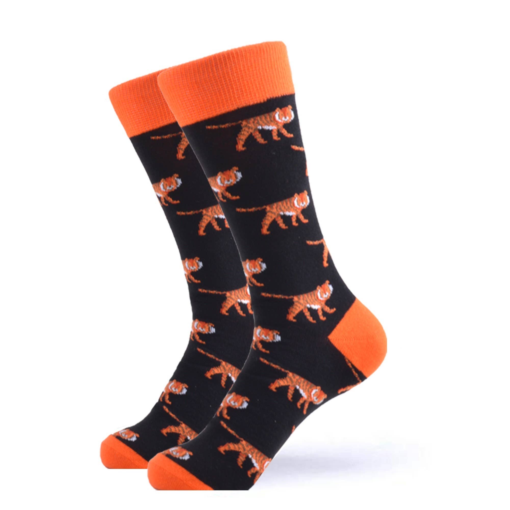 WestSocks - Wholesale Socks - Men's - Orange Wandering Tiger Socks0