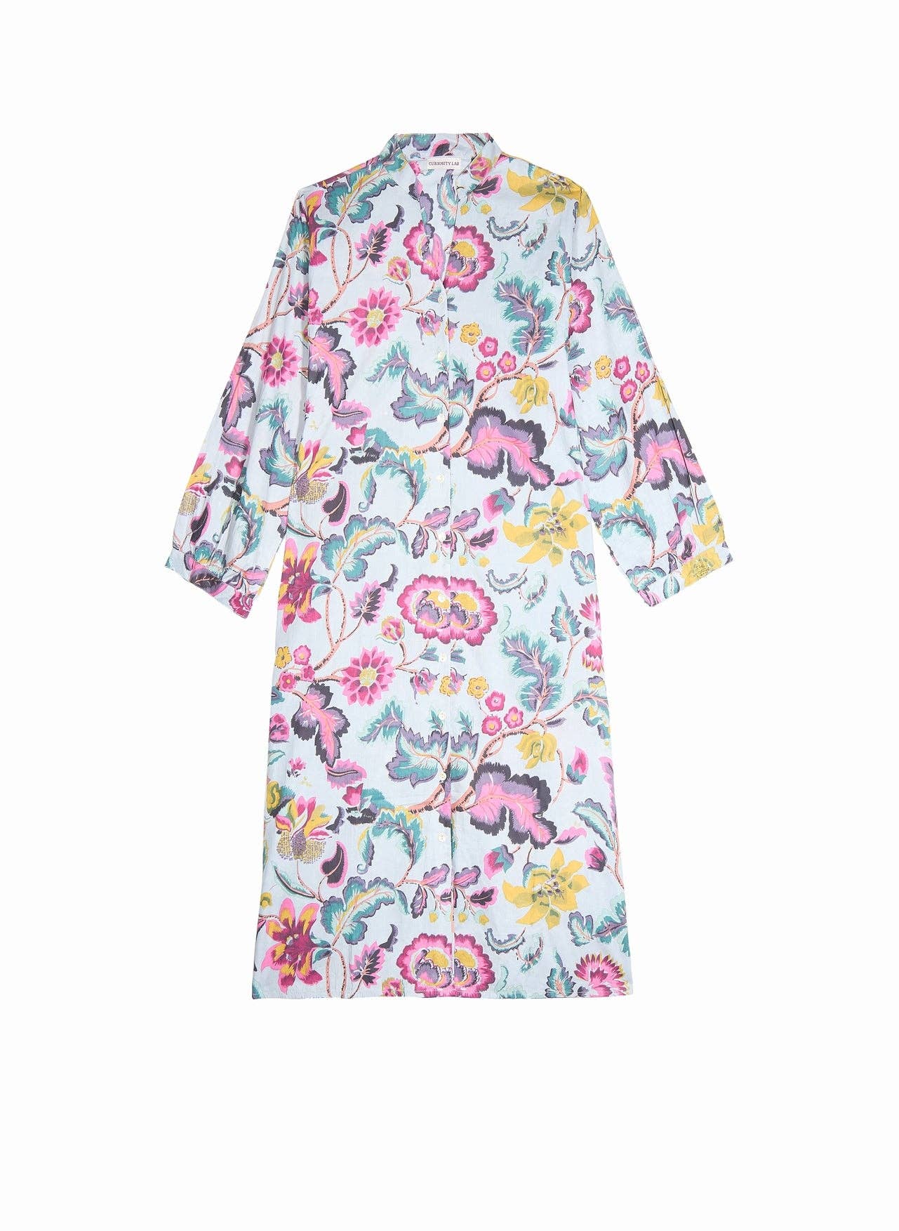 Curiosity Lab - Wholesale Dress - Women's - Night Dress Straight cut long sleeve Indian cotton13