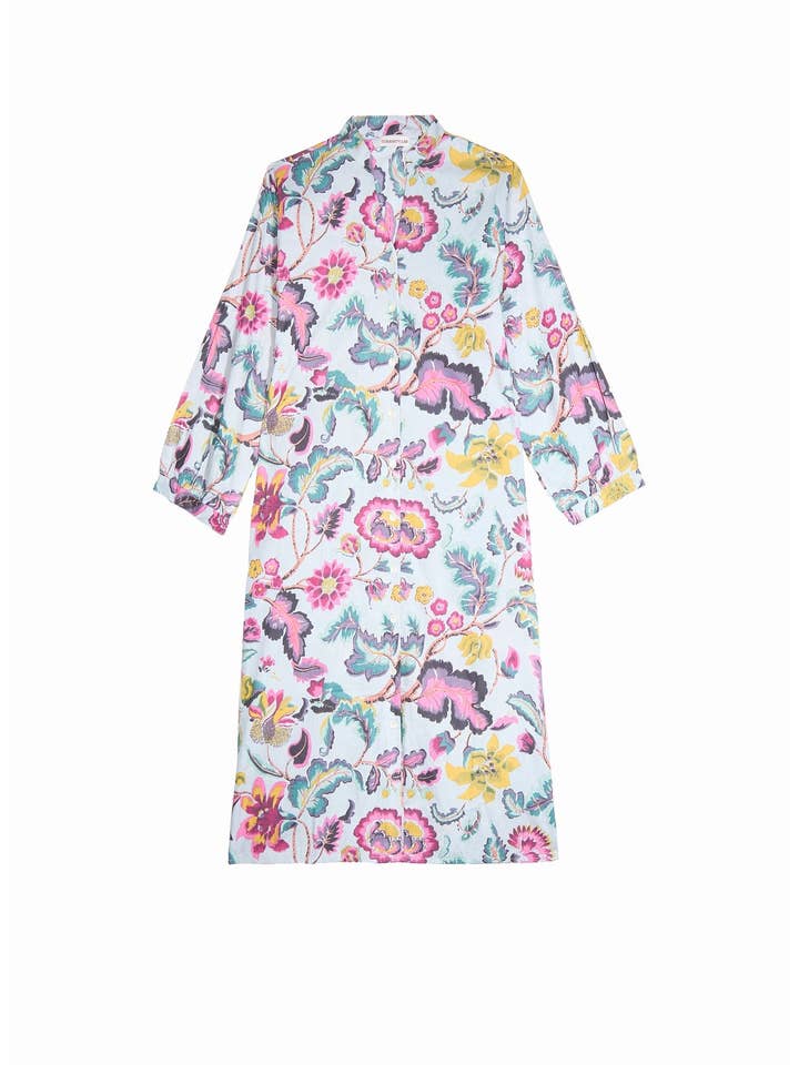 Curiosity Lab - Wholesale Dress - Women's - Night Dress Straight cut long sleeve Indian cotton13