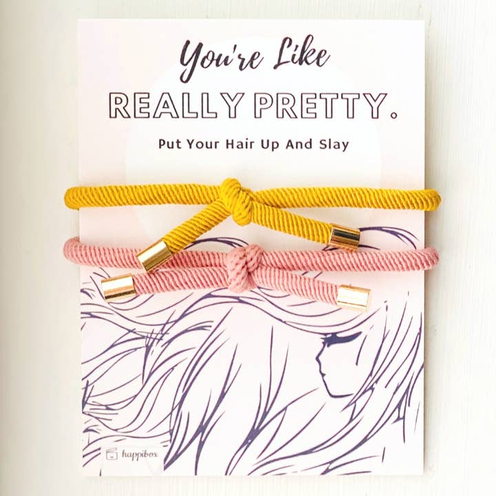 Tiny Gift Society - Wholesale Hair Tie - Really Pretty Double Elastic Hair Tie - Hair Accessory Card2