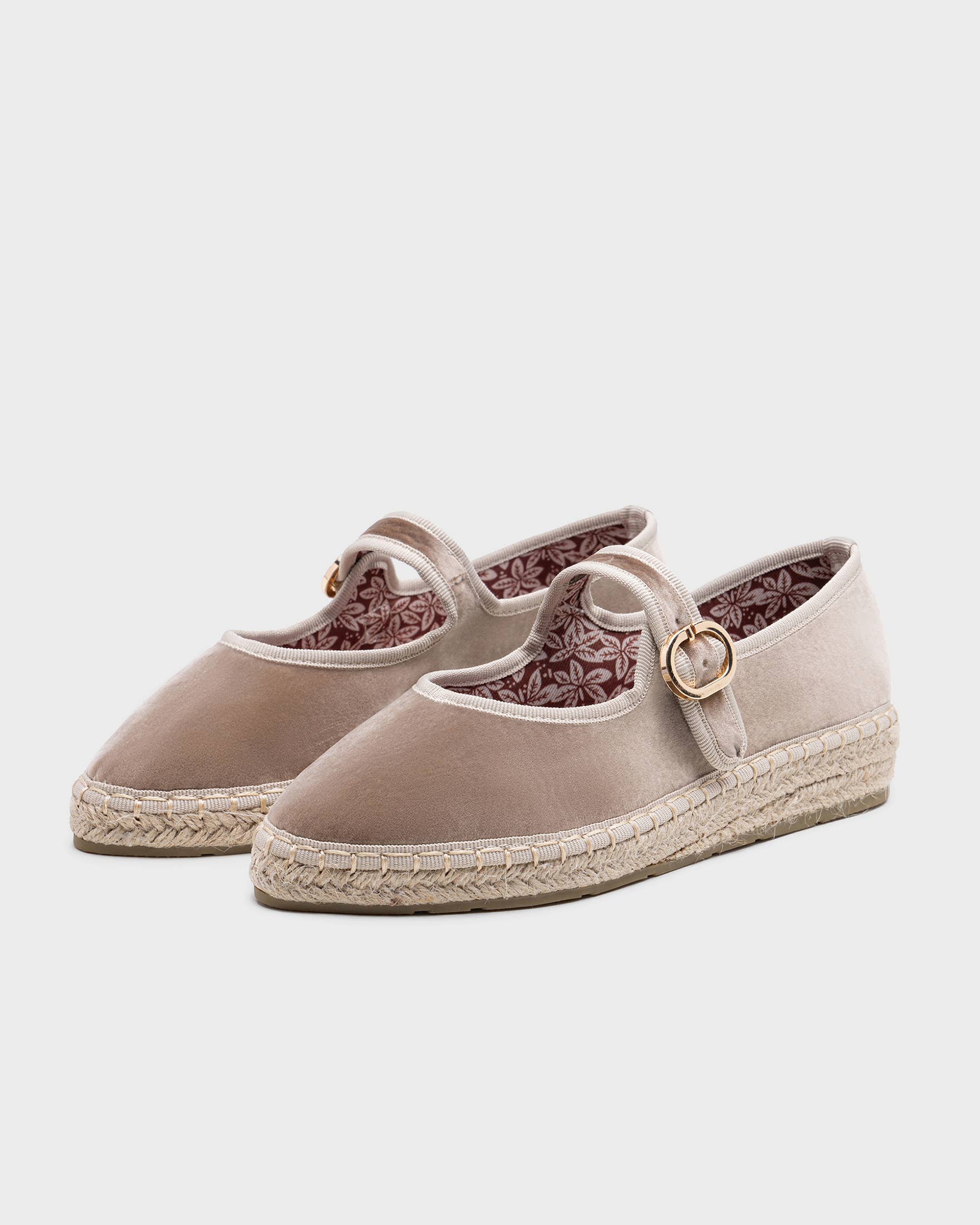 CEREZA – wholesale Flats – Women’s – Velvet Mary Jane Espadrille7