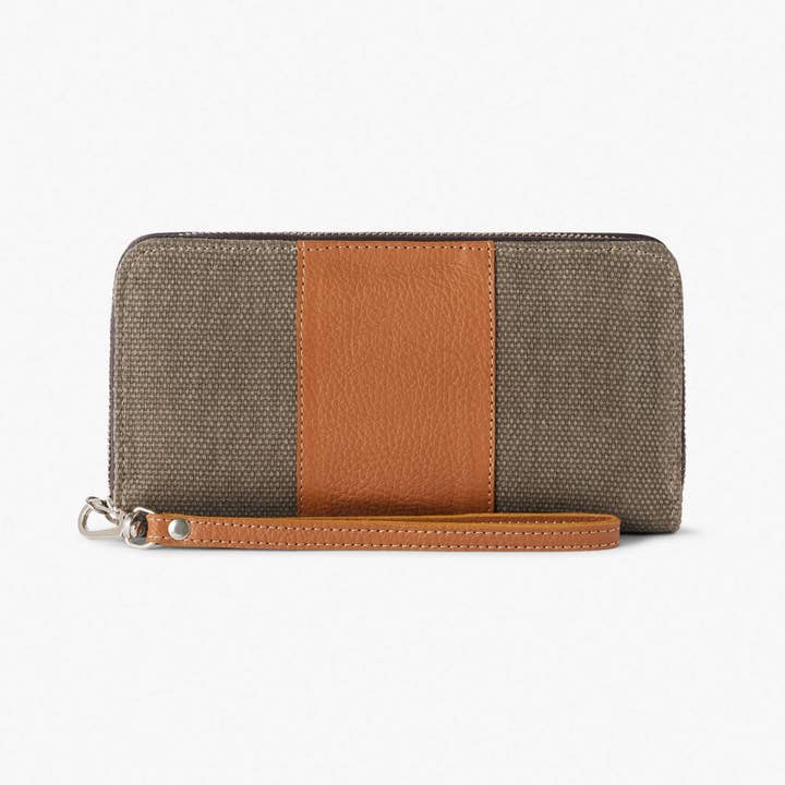 Oughton - Wholesale Wristlet - Paddock Wristlet Wallet in Vintage Canvas