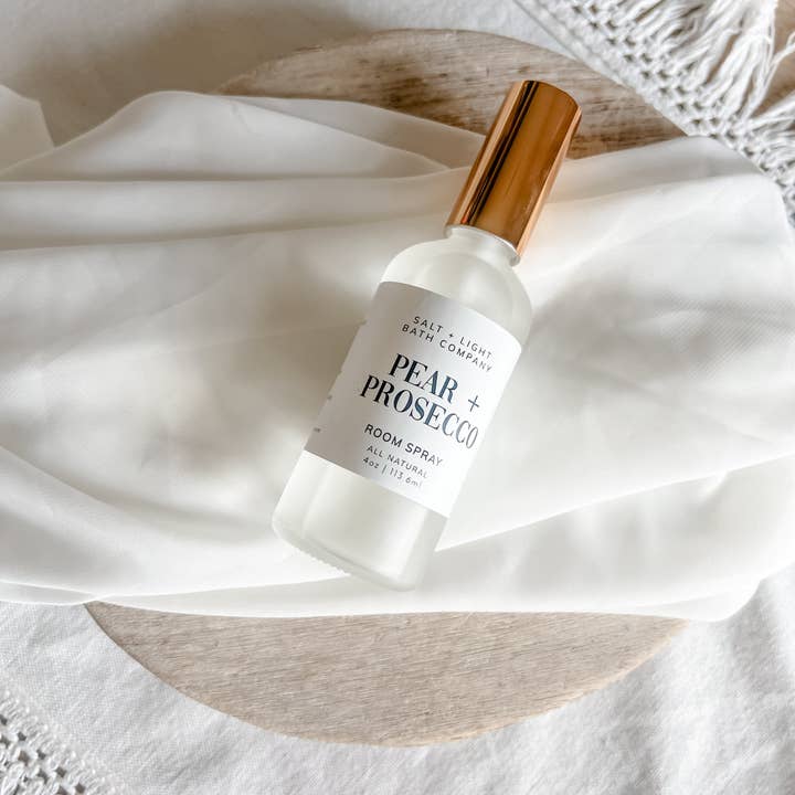 Salt + Light Bath Company - Wholesale Room & linen spray - Pear + Prosecco Room Spray2