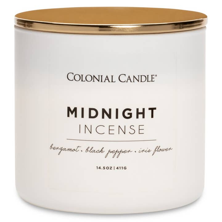 Duftkerze Midnight Incense 411G für den Großhandel von Colonial Candle DE