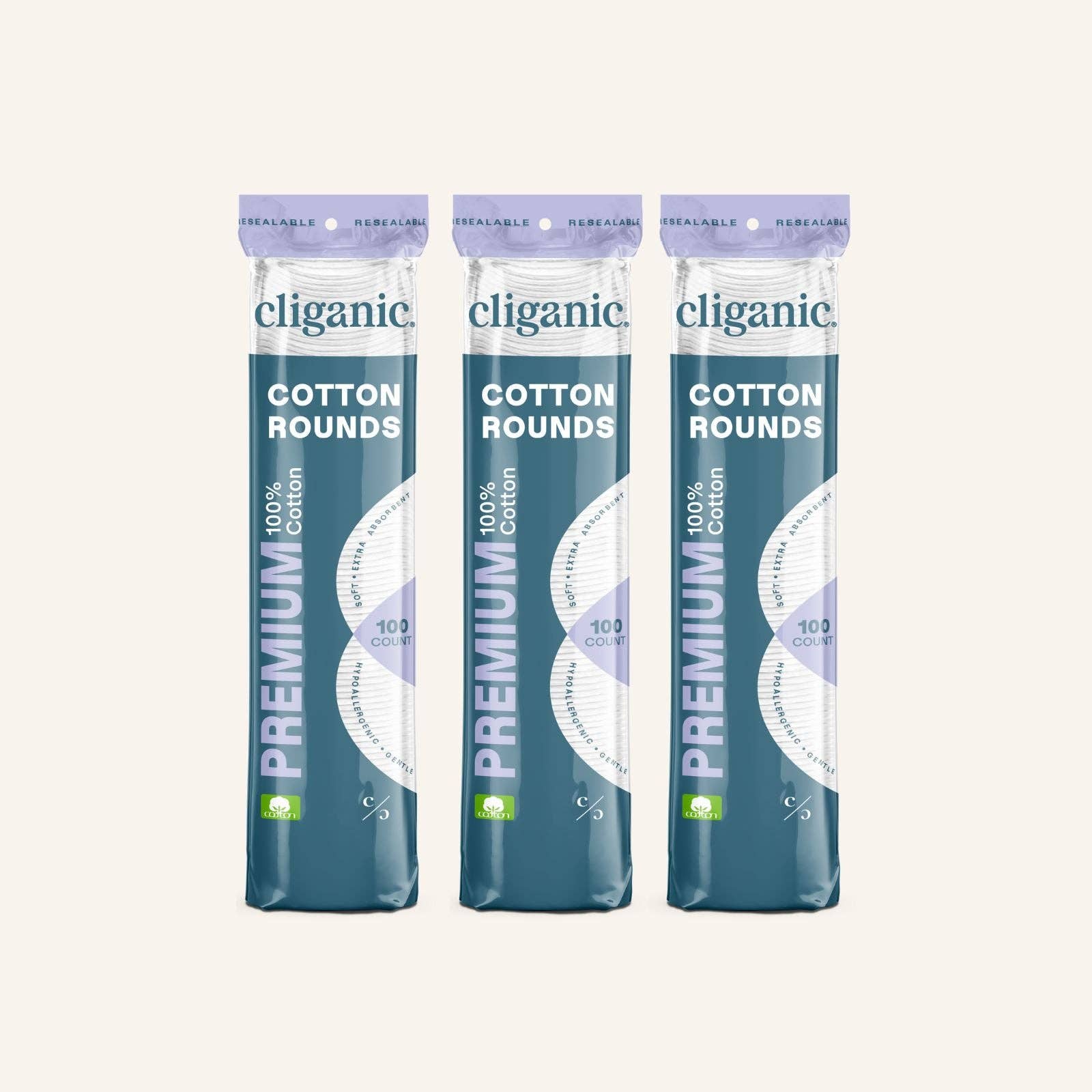 Cliganic - Wholesale Cotton Pad - Premium Cotton Rounds5