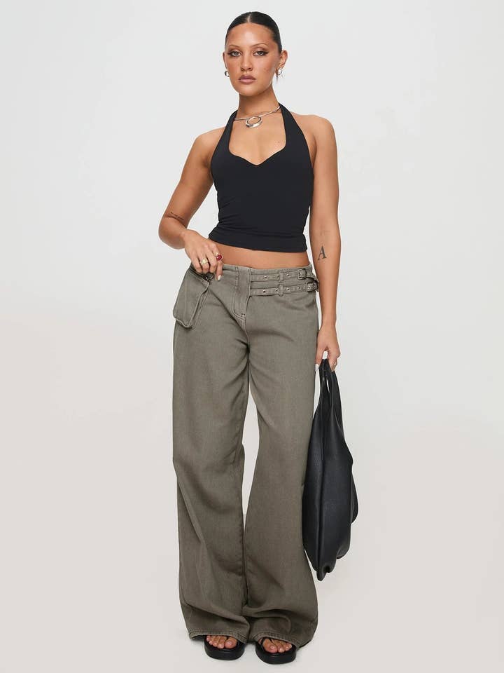 Marayn - Wholesale Pants – Women's - Chic 2025 Streetwear Adjustable Waist Cargo Pants25