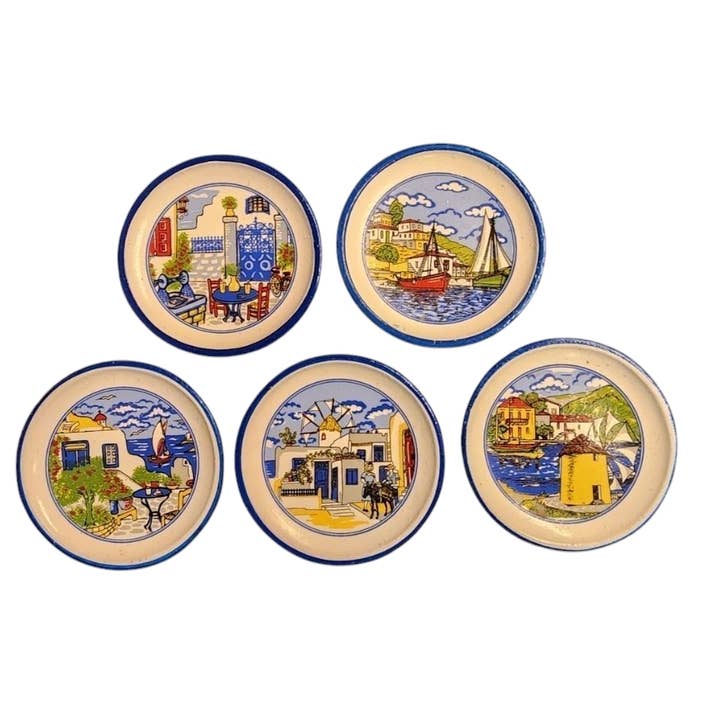 2 Greeks Inc - Wholesale Magnet - Handmade Ceramic Plate Magnets - Authentically Greek 6