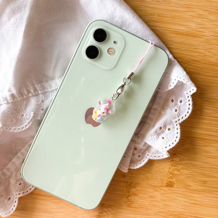 Basura Gang – wholesale Phonecase strap – Jolene the Cow Clown Plushie Phone Charm1