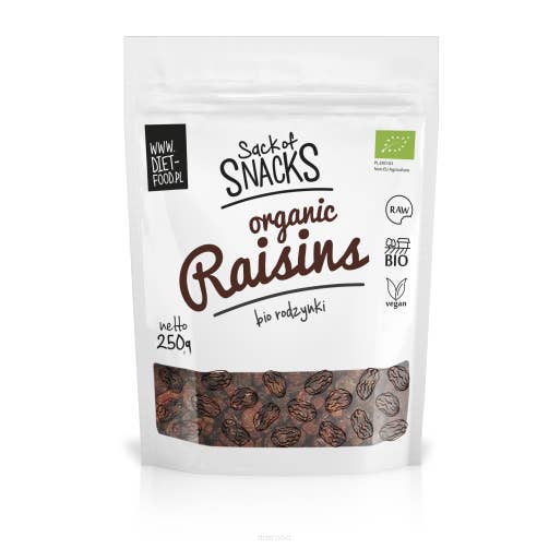 Bio Sultana rosiner 250 g for engroshandel hos Diet Food