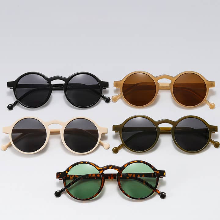 ACCITY - Wholesale Sunglasses - Unisex - ROUND FRAME TINTED LENS FASHION GLASSES UNISEX_CWASG0286