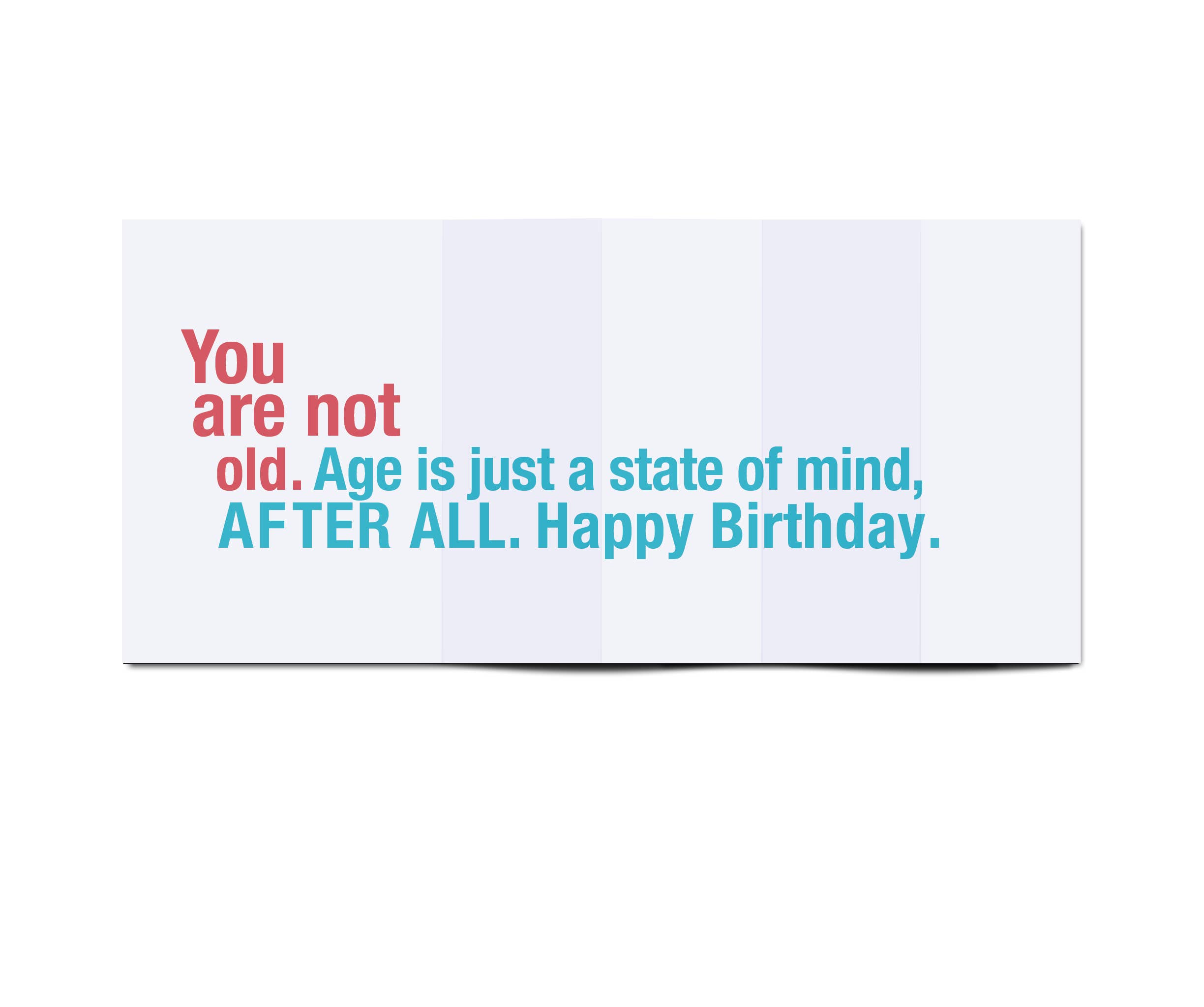 FINCH and HARE - Wholesale Birthday Card - Old AF • Accordion Fold Funny Birthday Card1