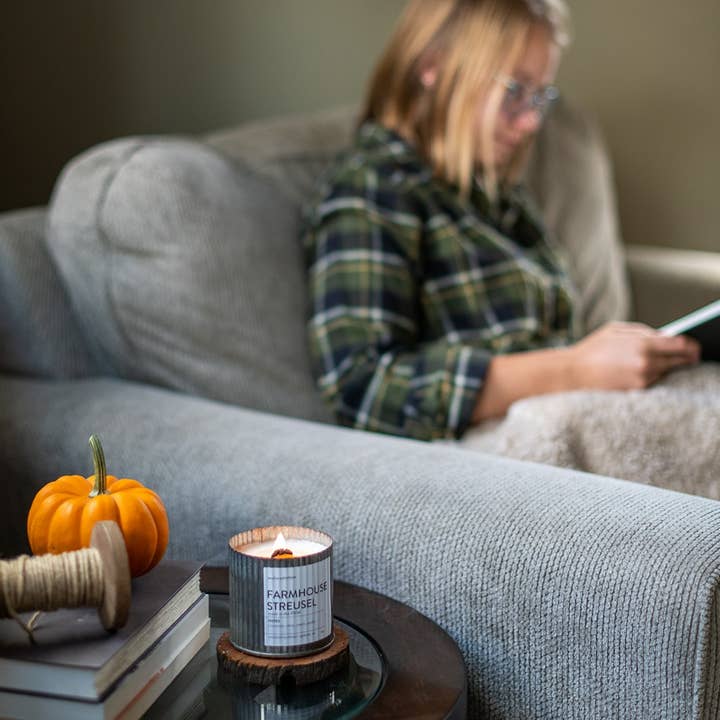 Anchored Northwest - Wholesale Jar/Filled Candle - Date Night Rustic Vintage Farmhouse Wood Wick Candle for Easter