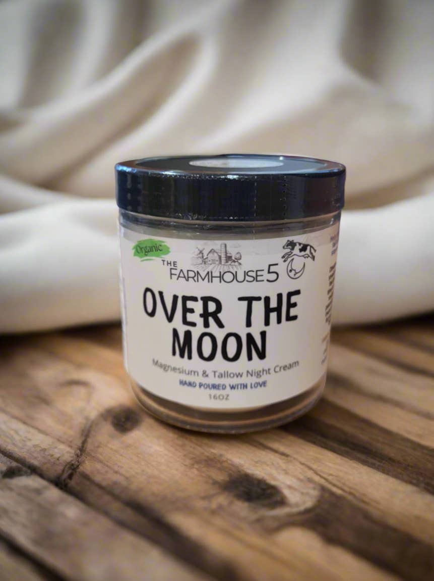 The Farmhouse5 - Vendita all'ingrosso Creme da notte - Over The Moon - Crema Notte al Tallow/Magnesio adatta ai bambini.