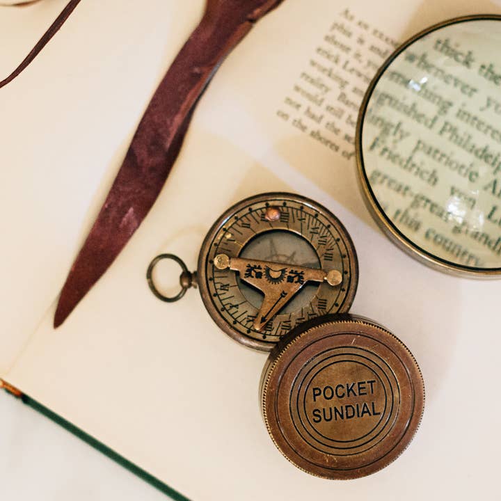 Ten Thousand Villages - Wholesale Navigational Compass - Pocket Compass & Sundial