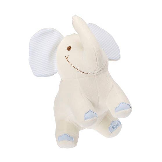 Blauwe olifantenknuffel van biologisch katoen - 20 cm voor wholesale door Les Bebes d'Elysea