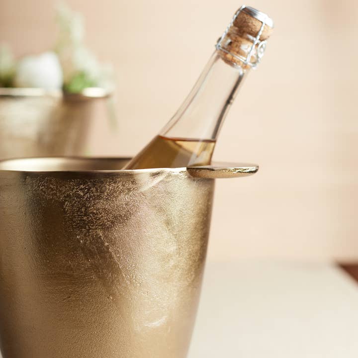 The Collective - Wholesale Wine Bucket - Stinson Antique Brass Wine Chiller1
