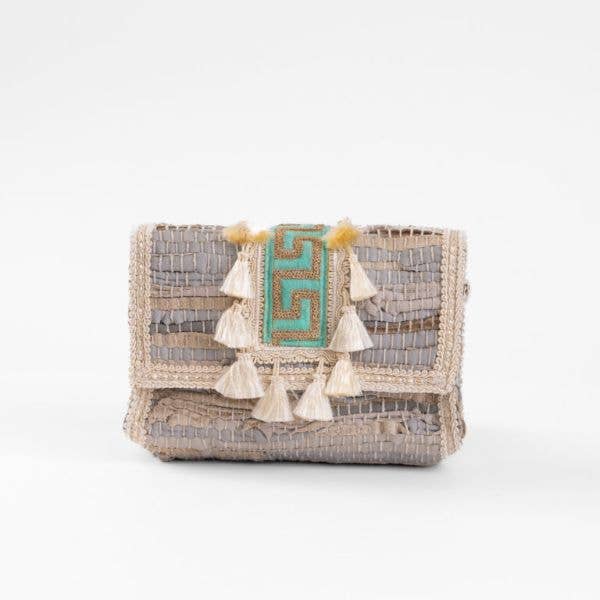 Mala de Ombro Kourelou Maiander em Pele por atacado de Elektra's Workshop