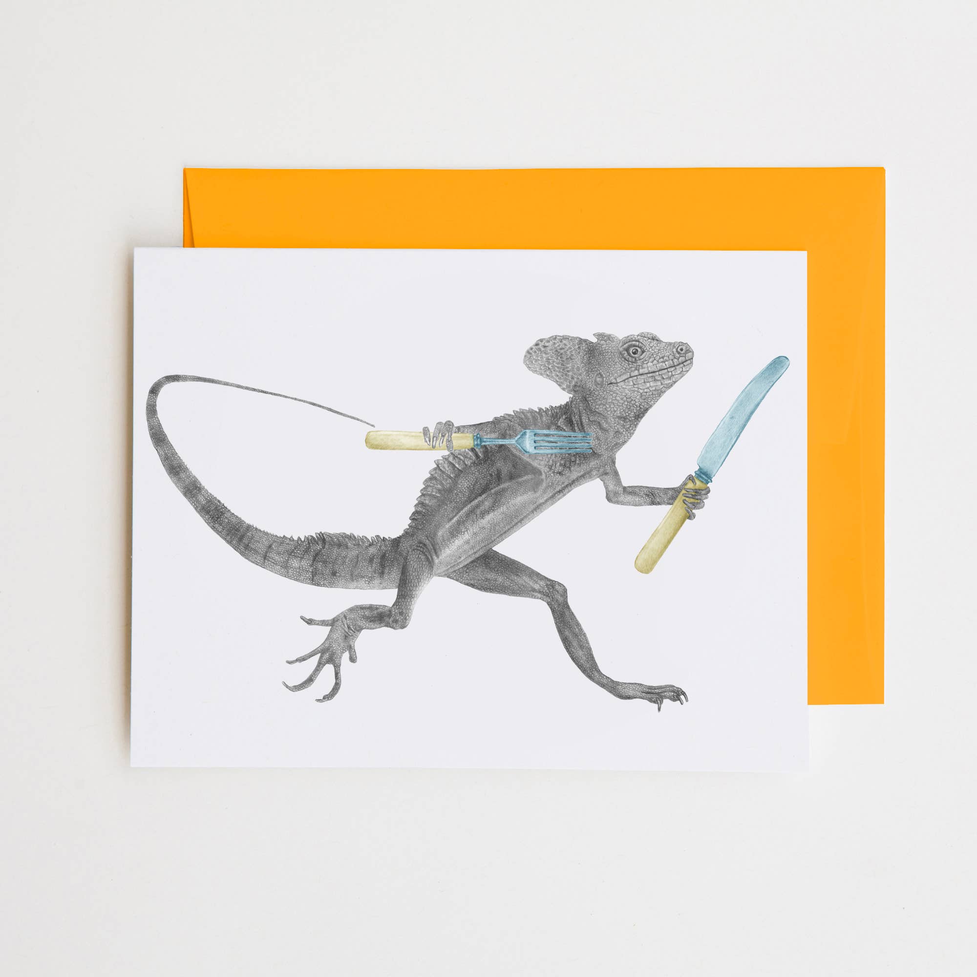 Central & Gus - Vendita all'ingrosso Biglietti di auguri generici - Biglietto di Auguri con Basilisco di Campbell Croft0