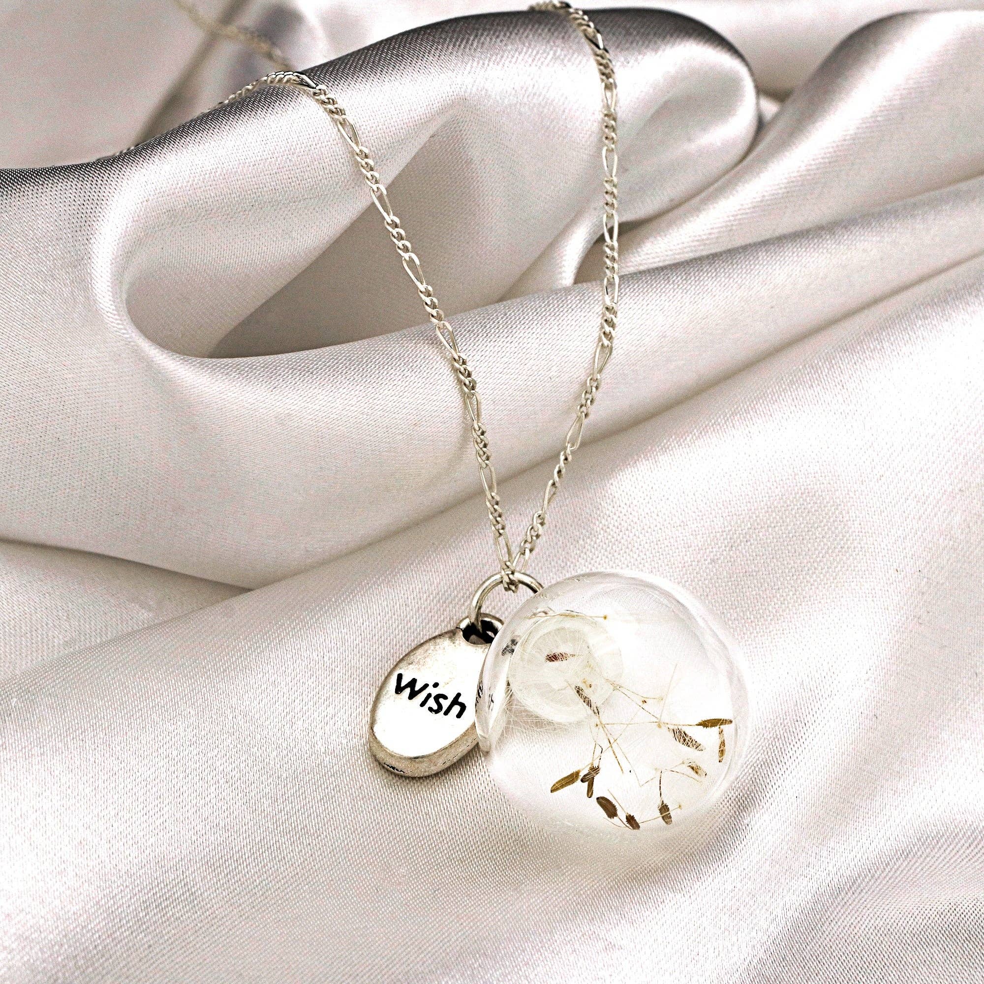 MadamLili - Wholesale Pendant/Charm Necklace - Dandelion Necklace 925 Sterling Silver Wish You Something Terrarium Jewellery — K925-187